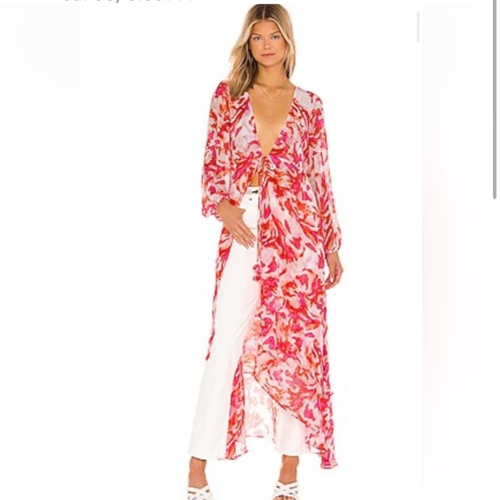 MISA Los Angeles Talitha Robe in Maldive Marble
